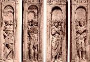 Four reliefs with the trials of Saint Paul unknow artist